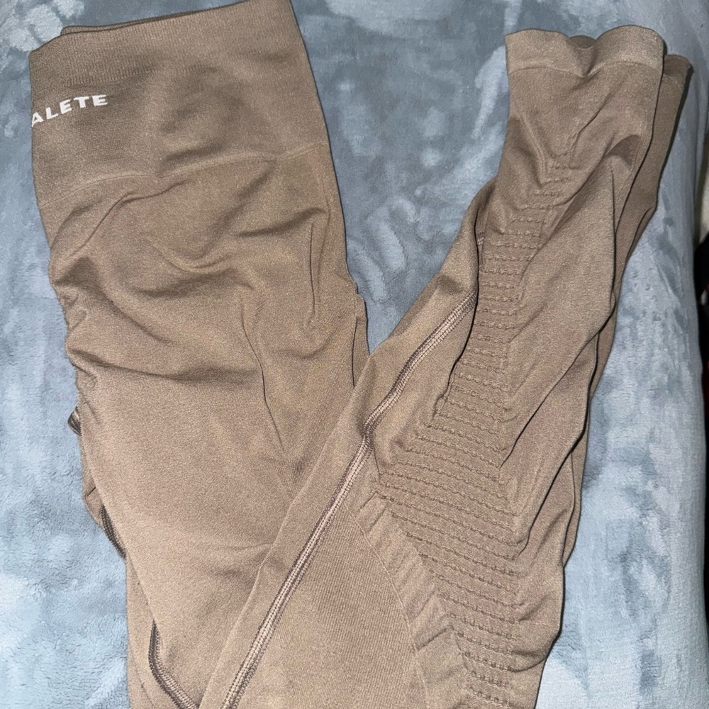 Alphalete Taupe Textured Leggings